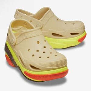 Crocs Bubble Crush Clogs Unisex Sesame Women’s Size 9 - Men’s 7